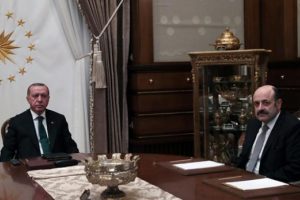 Cumhurbaşkanı Erdoğan, Yekta Sara&ccedil;'ı kabul etti