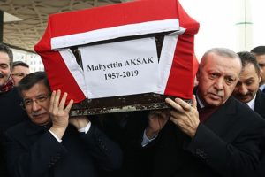 Erdoğan, Muhyettin Aksak'ın cenaze namazına katıldı
