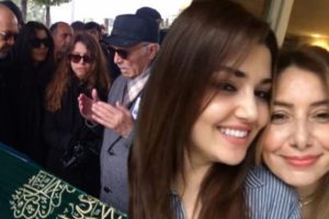 Hande Er&ccedil;el'in annesi toprağa verildi