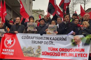 Vatan Partisi Trump'ı protesto etti