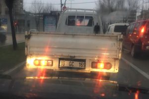 Bu kadarına da pes! Bursa'da kamyonetle drift yaptı! (ÖZEL HABER)