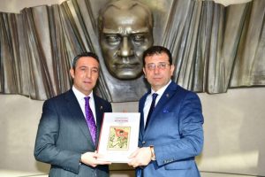 İmamoğlu Fenerbah&ccedil;e Spor Kul&uuml;b&uuml; Başkanı Ali Ko&ccedil;'u ziyaret etti
