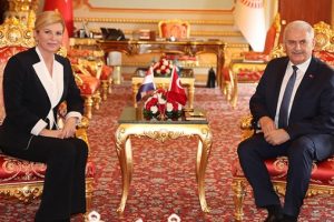 Meclis Başkanı Yıldırım, Hırvatistan Cumhurbaşkanı Kitarovi&ccedil; ile g&ouml;r&uuml;şt&uuml;