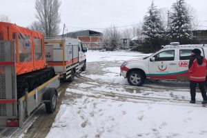 Yaşlı kadının yardımına UMKE ve AFAD yetişti
