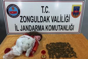 Oyuncak bebek i&ccedil;ine gizlenmiş uyuşturucu ele ge&ccedil;irildi