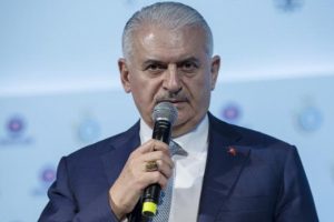 Binali Yıldırım, 1915 &Ccedil;anakkale K&ouml;pr&uuml;s&uuml; temel y&uuml;zd&uuml;rme t&ouml;reninde konuştu