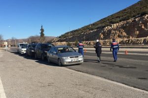 Jandarma ve polisten hava destekli denetim