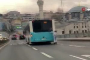 Patenli gencin tehlikeli yolculuğu kamerada