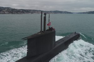 "TCG Sakarya"nın bir g&uuml;nl&uuml;k yolcuğu g&ouml;r&uuml;nt&uuml;lendi
