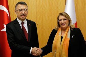 Cumhurbaşkanı Yardımcısı Oktay ile Malta Cumhurbaşkanı Preca g&ouml;r&uuml;şt&uuml;