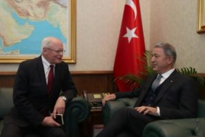 Akar, ABD'nin Suriye &Ouml;zel Temsilcisi Jeffrey'i kabul etti