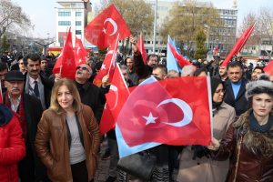 'Doğu T&uuml;rkistan'a destek' y&uuml;r&uuml;y&uuml;ş&uuml;