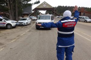 Bursa Uludağ yolunda 2.5 kilometrelik trafik