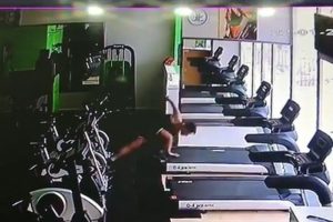 Acemi sporcuların kazaları kamerada