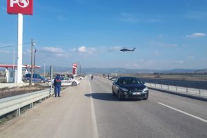 Bursa'da  trafik ihlallerine helikopterli denetim