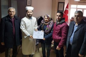 Ceylanpınarlı Muhammed ile evlenen Ukraynalı İrina M&uuml;sl&uuml;man oldu