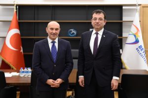 CHP izmir Adayı Tun&ccedil; Soyer'den Ekrem İmamoğlu'na destek ziyareti