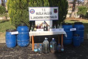 Yatağan'da 500 litre sahte i&ccedil;ki ele ge&ccedil;irildi