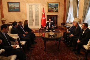 Dışişleri Bakanı &Ccedil;avuşoğlu, T&uuml;rk iş d&uuml;nyası temsilcileri ile g&ouml;r&uuml;şt&uuml;