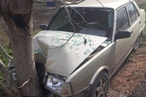 Bursa'da otomobil ağaca &ccedil;arptı: 3 yaralı