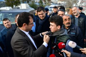 Ekrem İmamoğlu'ndan esnafa ziyaret