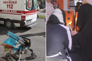 3 yaşındaki &ccedil;ocuk dolmuşta annesinin kucağında &ouml;ld&uuml;