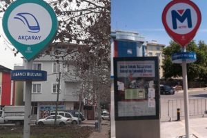 Olmayan tramvayın tabelası asıldı