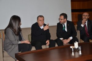 Bakan Kasapoğlu'ndan Fatih Terim'e taziye ziyareti