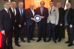 1.Lig Kul&uuml;pler Birliği'nden TFF Başkanı Demir&ouml;ren'e ziyaret