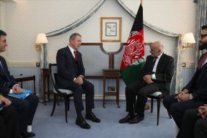 Bakan Akar Afganistan Cumhurbaşkanı ile g&ouml;r&uuml;şt&uuml;