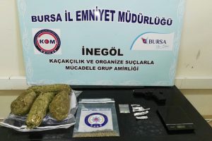 Bursa İneg&ouml;l'de uyuşturucu operasyonu