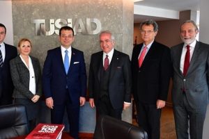 İmamoğlu'ndan T&Uuml;SİAD'a ziyaret