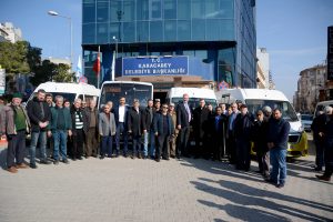 Bursa Karacabey'de minibüsçüler uzlaştı