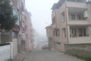 Bursa Mudanya'da sis etkili oldu