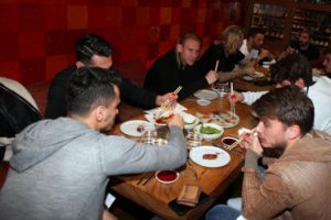 Beşiktaşlı futbolcular yemekte buluştu