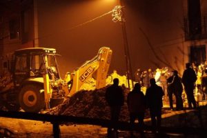 Doğalgaz hattı &ccedil;alışması sırasında g&ouml;&ccedil;&uuml;k