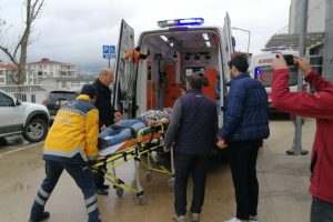 Bursa'da yağışlı hava beraberinde kazayı da getirdi