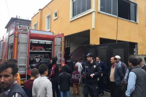 Elektrik sobası evi yaktı