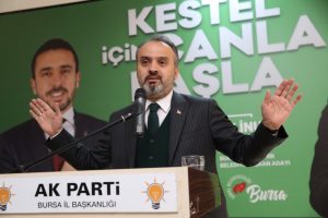 Bursa Büyükşehir Belediye Başkanı Aktaş muhtarla buluştu