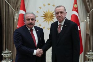 Cumhurbaşkanı Erdoğan, Meclis Başkanı Şentop'u kabul etti