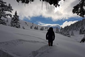 Bursa Uludağ'da kar kalınlığı 171 santimetreye ulaştı