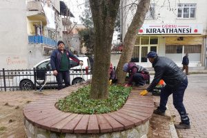 Bursa Gürsu'nun parkları ve caddeleri çiçek açıyor