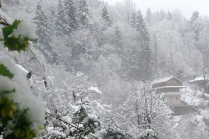 Rize'nin y&uuml;ksek kesimleri beyaza b&uuml;r&uuml;nd&uuml;