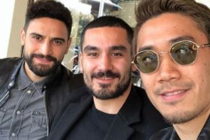 İlkay G&uuml;ndoğan, Kagawa&nbsp;ve Ekici ile buluştu