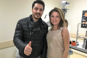 Spor yaparken g&ouml;z bebeğini par&ccedil;alayan Bursalı işletmeci sağlığına kavuştu