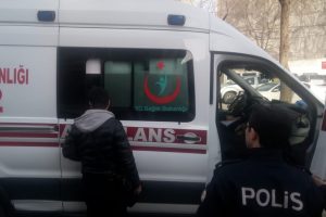 Tekere takılan eşarp kazaya neden oldu