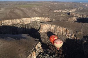 Kapadokya'da turistlerin balon turunda yeni adresi 'Ihlara Vadisi'
