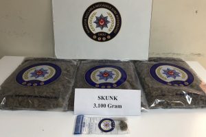 3 kilo uyuşturucu ele ge&ccedil;irildi