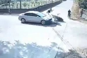 Tayland'da akılalmaz kaza kamerada