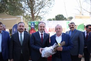 Bursa'da &uuml;reticiye 31 bin ahududu fidanı